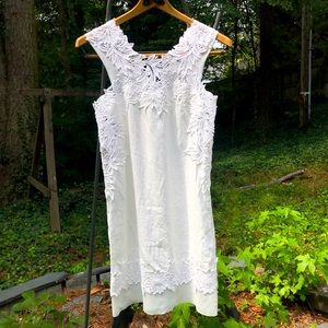 Ermanno Scervino Italy White Lace Dress